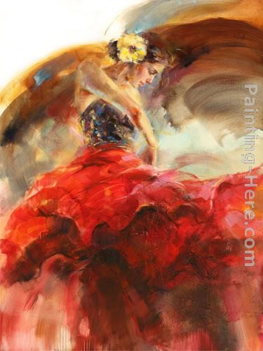 Red Passion 1 painting - Anna Razumovskaya Red Passion 1 art painting